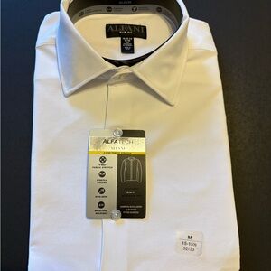 Alfani Men's Classic White Dress Shirt Medium